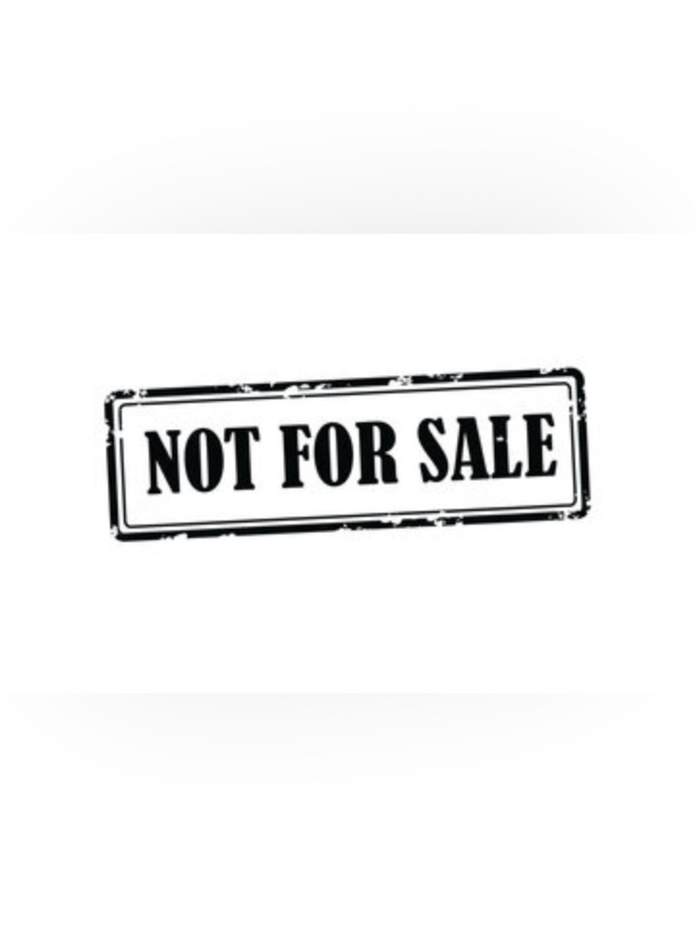 No for sale